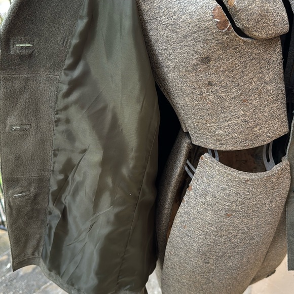 Chico’s Forest Green Suede Leather Jacket Size 2 (12-14) Medium - Picture 10 of 11